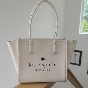 Kate Spade Ella Pebble Ivory Tote Bag
